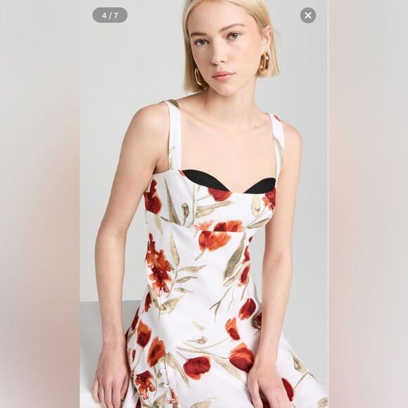 Reformation Bekki Linen Dress, size 0 - Picture 7 of 14